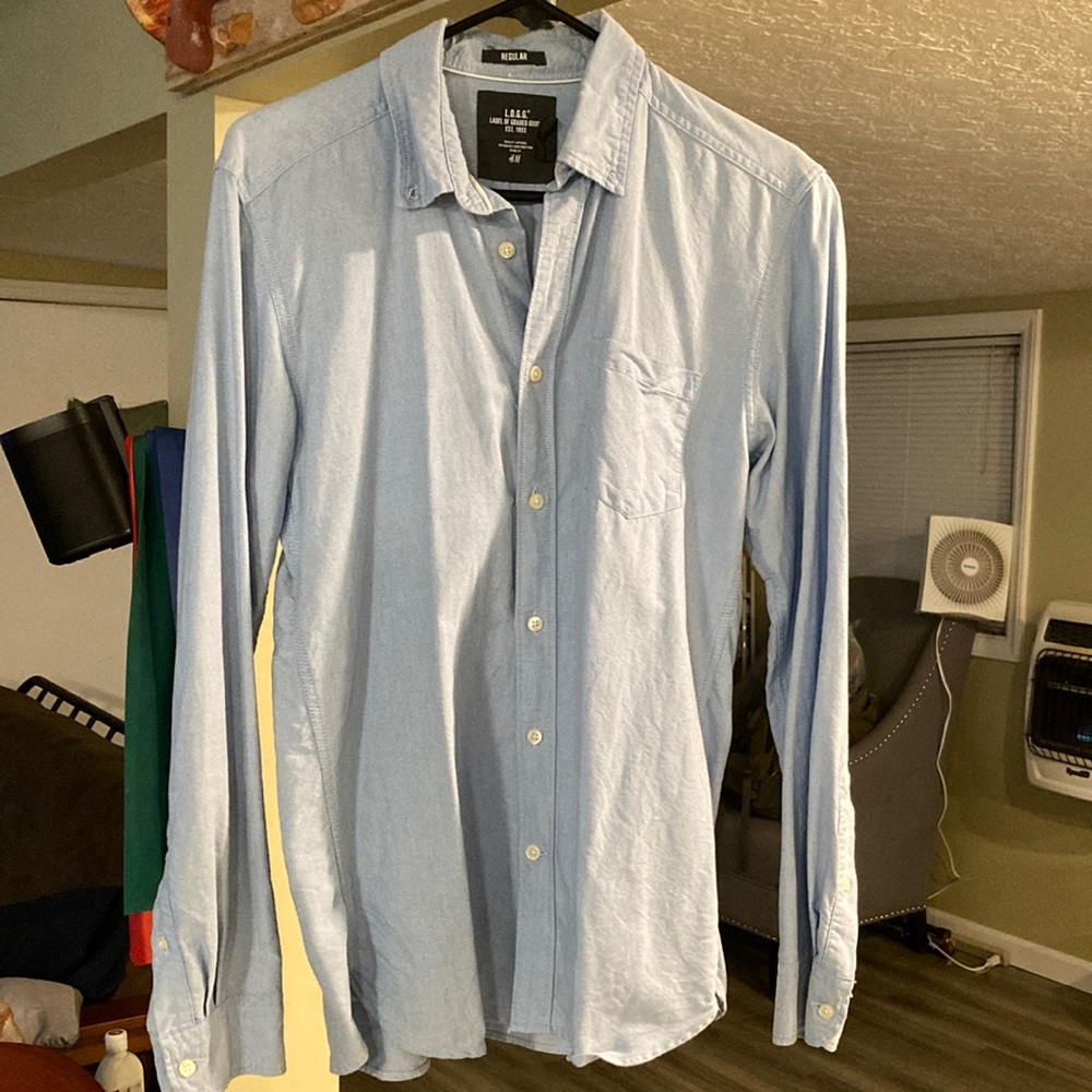 H&M Mens Light Blue casual shirt